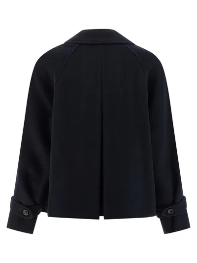 Max Mara Nupar Double-breasted Jacket In Blue