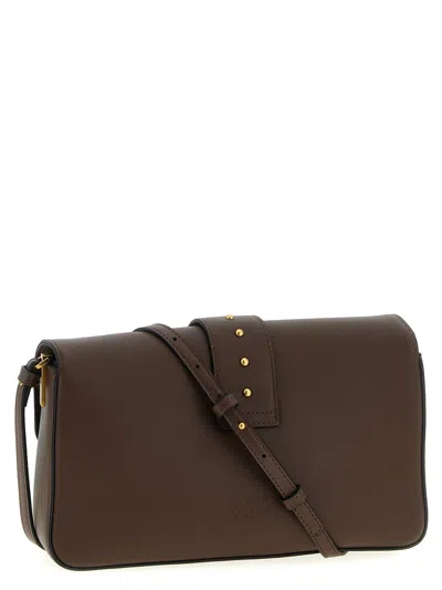 Pinko 'love One Classic' Crossbody Bag In Brown