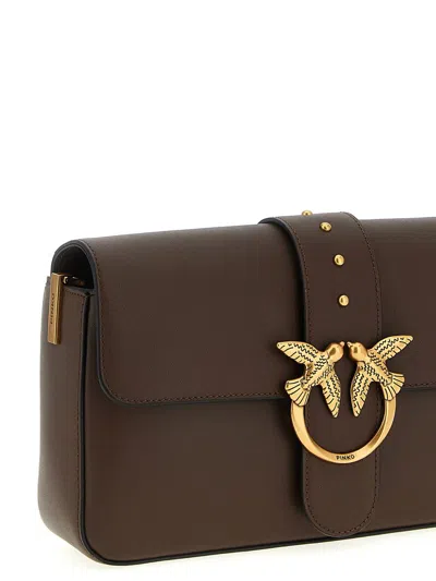 Pinko 'love One Classic' Crossbody Bag In Brown