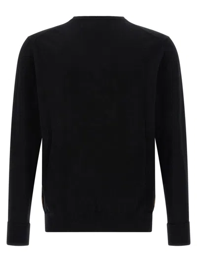 Ballantyne Argyle Pattern Sweater Sweaters And Cardigans Black In Black