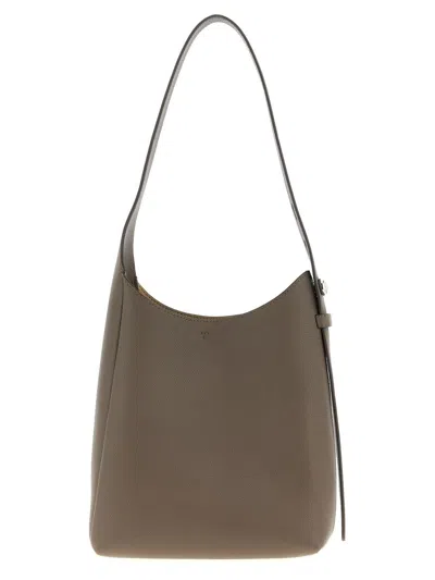 Tory Burch Romy Hobo Small Shoulder Bag In Gray