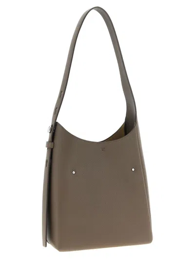 Tory Burch Romy Hobo Small Shoulder Bag In Gray