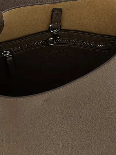 Tory Burch Romy Hobo Small Shoulder Bag In Gray