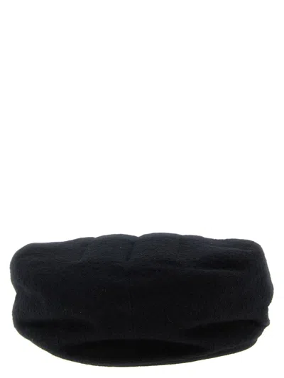 Yohji Yamamoto Quilted Soft Structured Hunting Headwear In Black