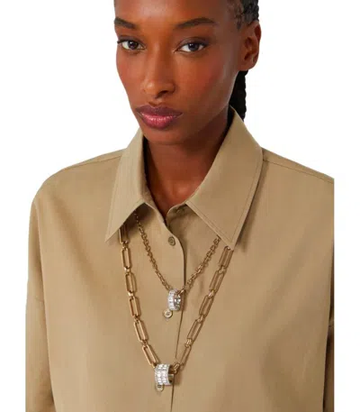 Weekend Max Mara Taranto Gold Necklace In Gold