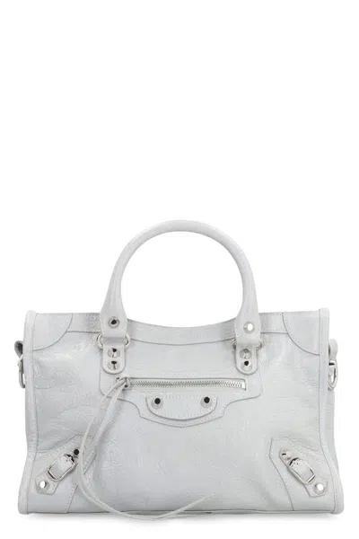Balenciaga Women Le City Small Leather Shoulder Bag In Pink