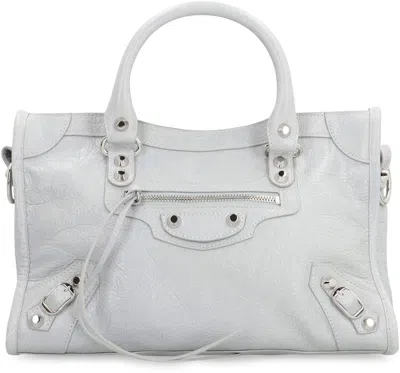 Balenciaga Women Le City Small Leather Shoulder Bag In Pink
