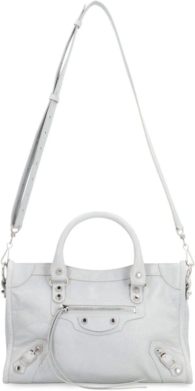 Balenciaga Women Le City Small Leather Shoulder Bag In Pink