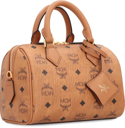 Mcm Brown Ella Boston Medium Duffle Bag In Brown
