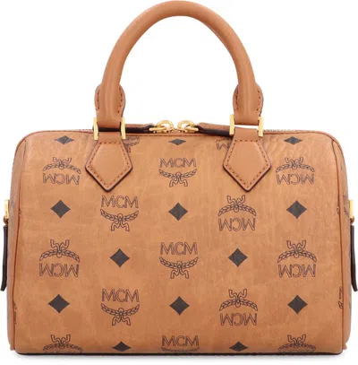 Mcm Brown Ella Boston Medium Duffle Bag In Brown