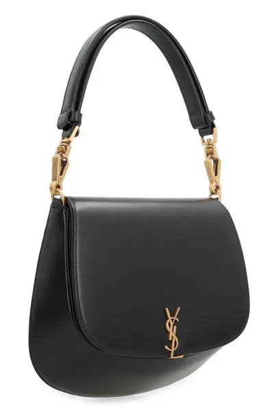 Saint Laurent Voltaire Leather Mini Handbag In Black
