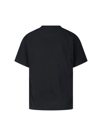 Mm6 Maison Margiela Mm6 By Maison Margiela Oversized T-shirt With Contrasting Pocket Detail In Black