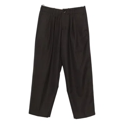 Nine In The Morning Pleated Trousers In Brown