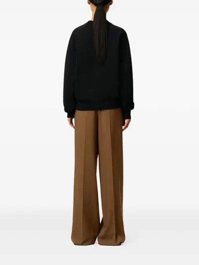 Ami Alexandre Mattiussi I De Coeur Patch Crewneck Sweatshirt In Black