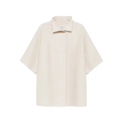 Harris Wharf London Short-sleeve Collared Jacket In Metallic