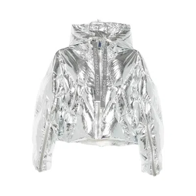 Khrisjoy Long-sleeved Down Jacket In Gray