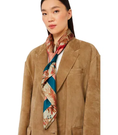 Weekend Max Mara Onesto Beige Foulard Scarf In Multi