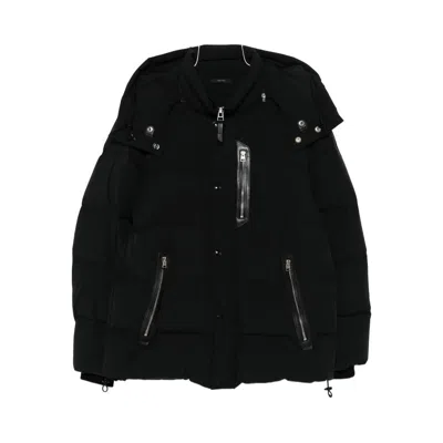 Tom Ford Hooded Puffer Jacket In Multi