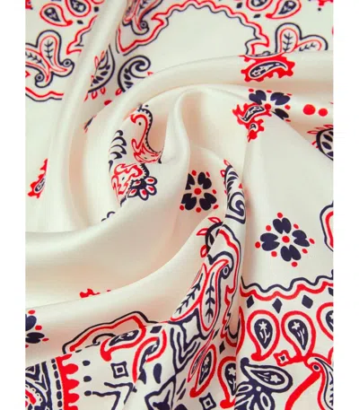 Weekend Max Mara Siam Multicolor Foulard Scarf In Pink