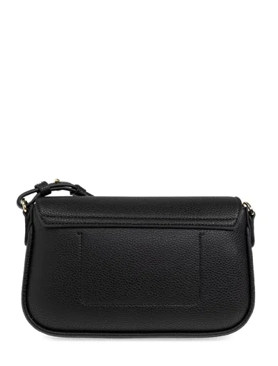 Emporio Armani Official Store Deer-print Mini Bag In Black
