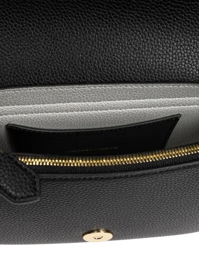 Emporio Armani Official Store Deer-print Mini Bag In Black