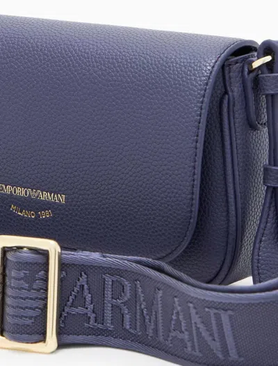 Emporio Armani Deer-print Mini Bag In Blue