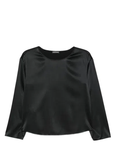 Emporio Armani Top  Woman Color Black In Black