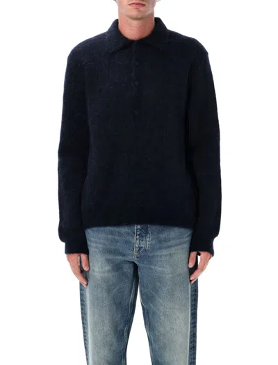 Sunflower Long Sleeves Wool Sweater In Blue