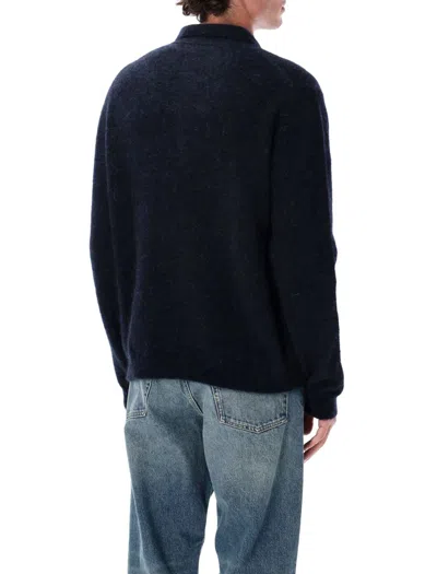 Sunflower Long Sleeves Wool Sweater In Blue
