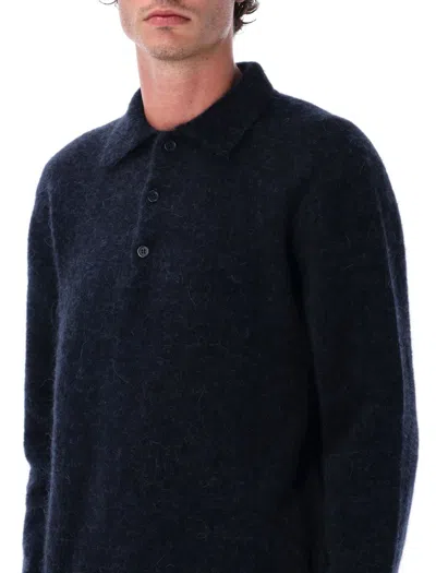Sunflower Long Sleeves Wool Sweater In Blue