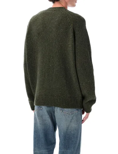 Apc Khaki Lucien Sweater In Green