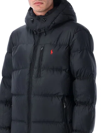 Polo Ralph Lauren Gorham Water-repellent Ripstop Fabric Down Jacket Clothing In Black