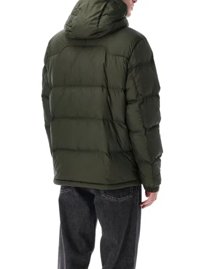 Polo Ralph Lauren Green Down Jacket With Fixed Hood And Embroidered Pony Logo On Chest In Tech Fabric Man In Green