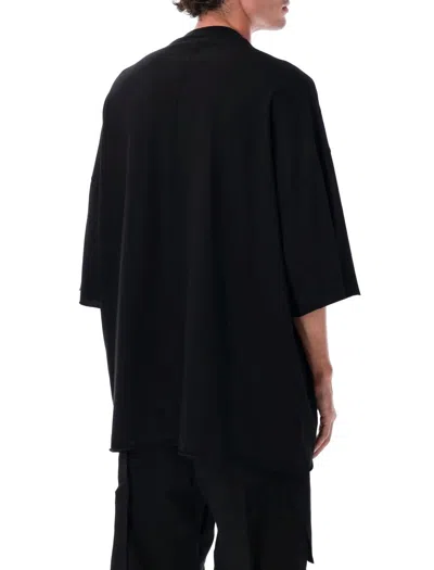 Rick Owens Drkshdw Drkshdw By Rick Owens Oversized Black Cotton T-shirt With Relaxed Fit In Black