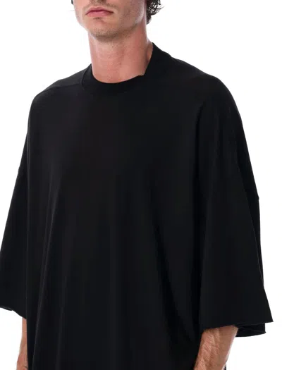 Rick Owens Drkshdw Drkshdw By Rick Owens Oversized Black Cotton T-shirt With Relaxed Fit In Black