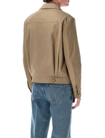 Valentino Safari Jacket With Long Sleeves And Flap Pockets In Brown