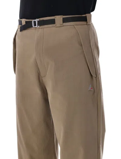 Roa Chino Trousers With Side And Back Pockets In Brown