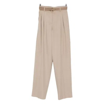Max Mara Studio Pants In Brown