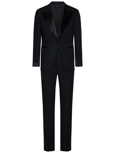 Tom Ford Two-piece Single-breasted Dinner Suit In Black