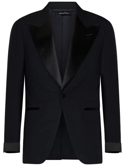 Tom Ford Two-piece Single-breasted Dinner Suit In Black