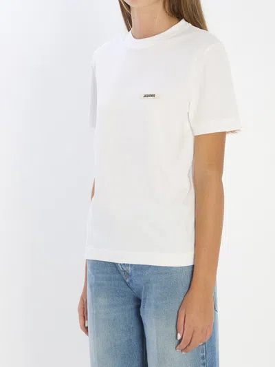 Jacquemus Relaxed-fit Cotton T-shirt With Subtle Logo In White