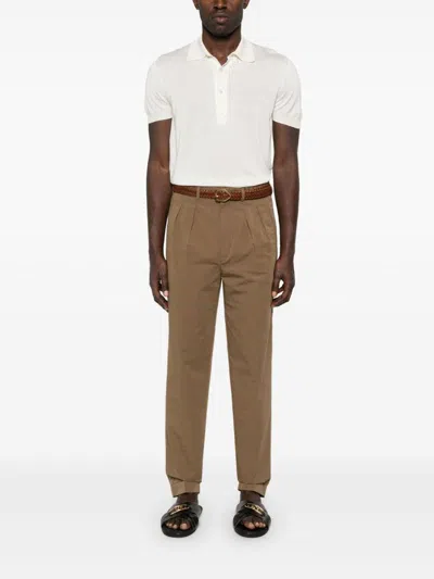 Tom Ford Men's Cotton Polo Shirt In White