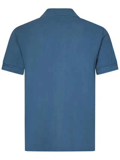 Tom Ford Towelling Polo Shirt In Blue