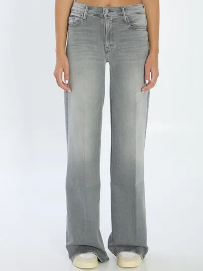 Mother The Twister Heel Denim Jeans In Gray