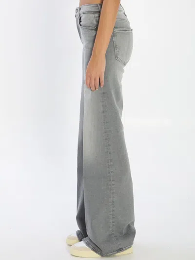 Mother The Twister Heel Denim Jeans In Gray