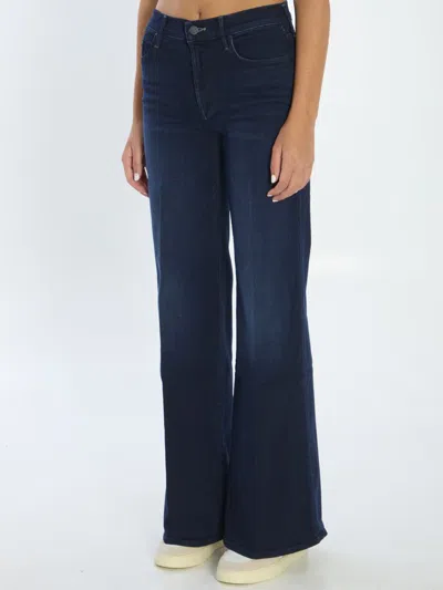 Mother The Twister Sneak Denim Jeans In Blue