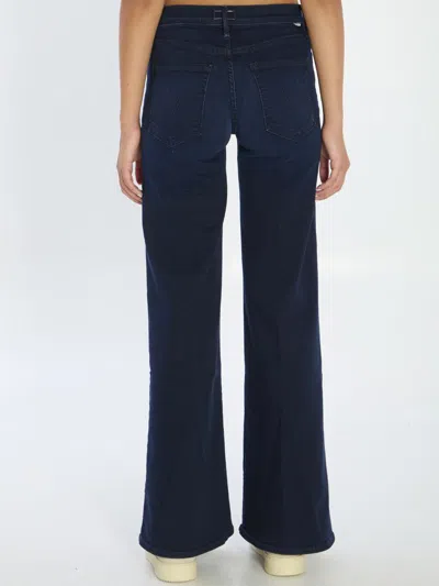 Mother The Twister Sneak Denim Jeans In Blue