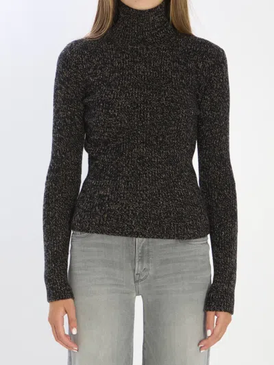 Max Mara Wool And Cashmere-blend Turtleneck Sweater In Brown