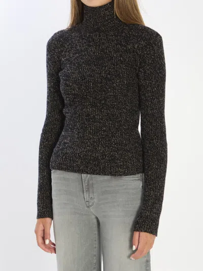 Max Mara Wool And Cashmere-blend Turtleneck Sweater In Brown