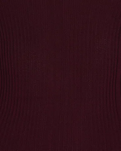Patrizia Pepe Maglia In Misto Viscosa Purple Red In Multi